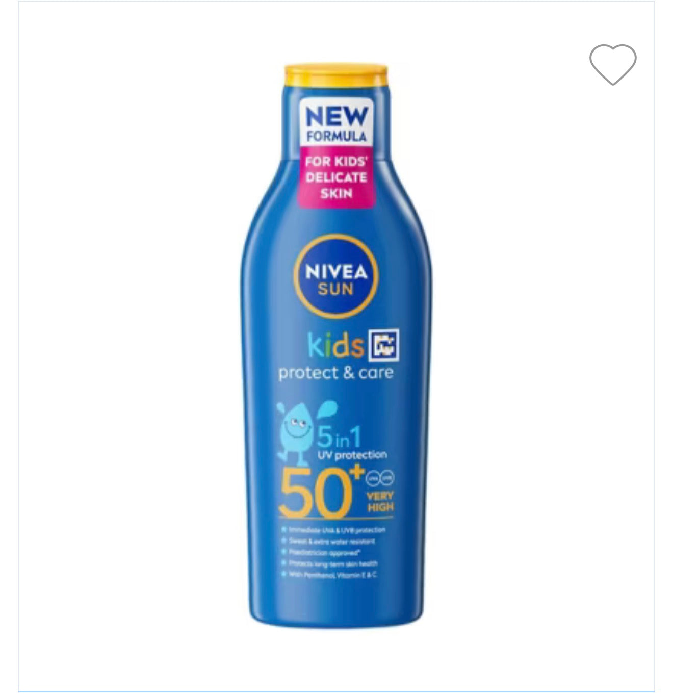 NIVEA SUN Kids Protect & Care Sun Cream Lotion SPF 50+ 200ml