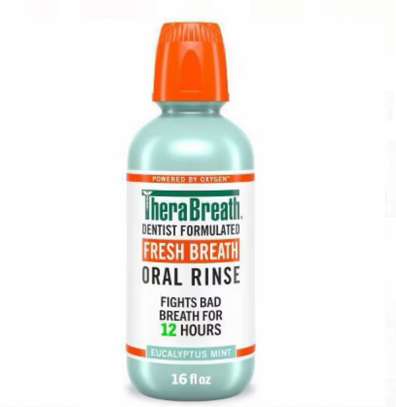 TheraBreath Fresh Breath Mouthwash Eucalyptus Mint - 16 fl oz