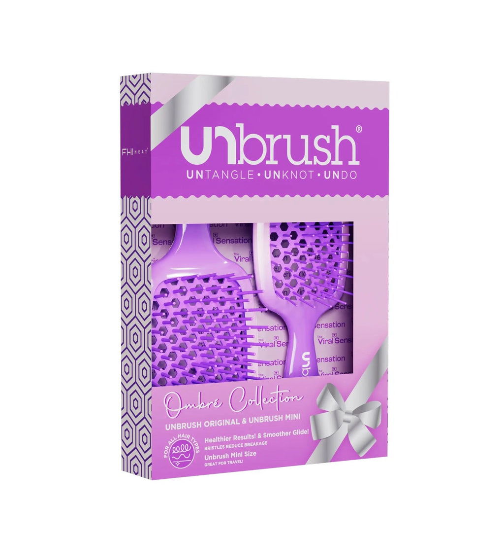 FHI HEAT COLLECTION UNbrush Chrome Purple Duo Set