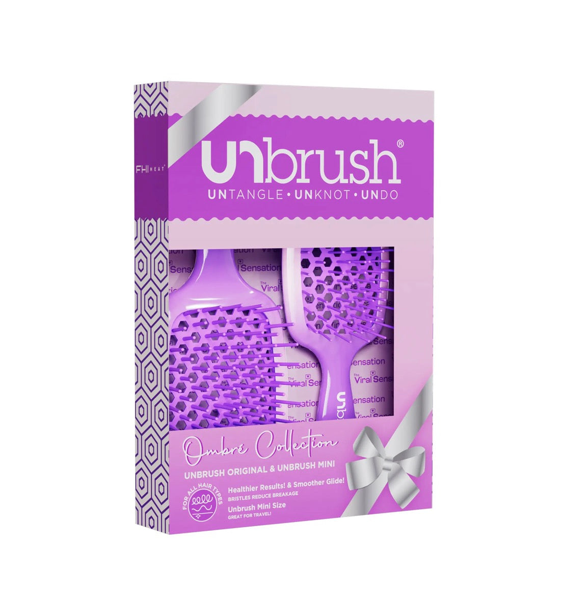 FHI HEAT COLLECTION UNbrush Chrome Purple Duo Set