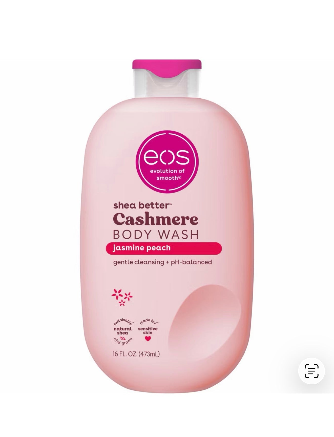 eos Cashmere Body Wash - Jasmine Peach - 16 fl oz