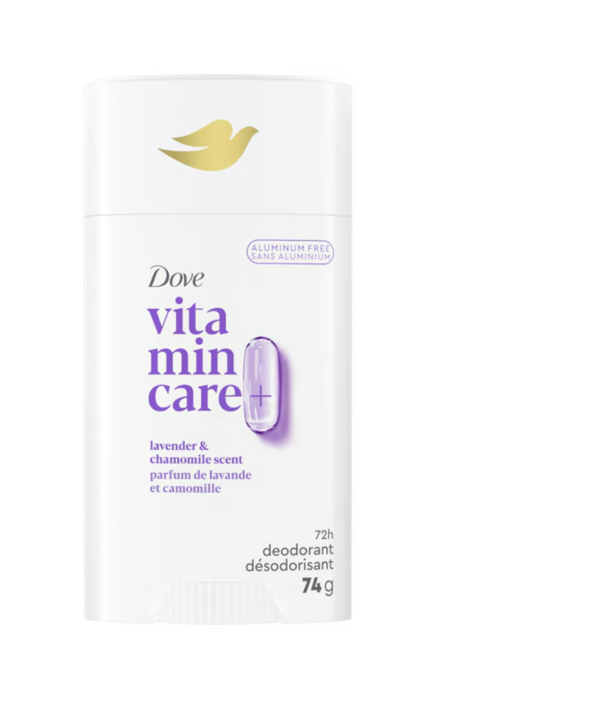Dove VitaminCare+ Aluminum-Free Deo Stick  Lavender & Chamomile