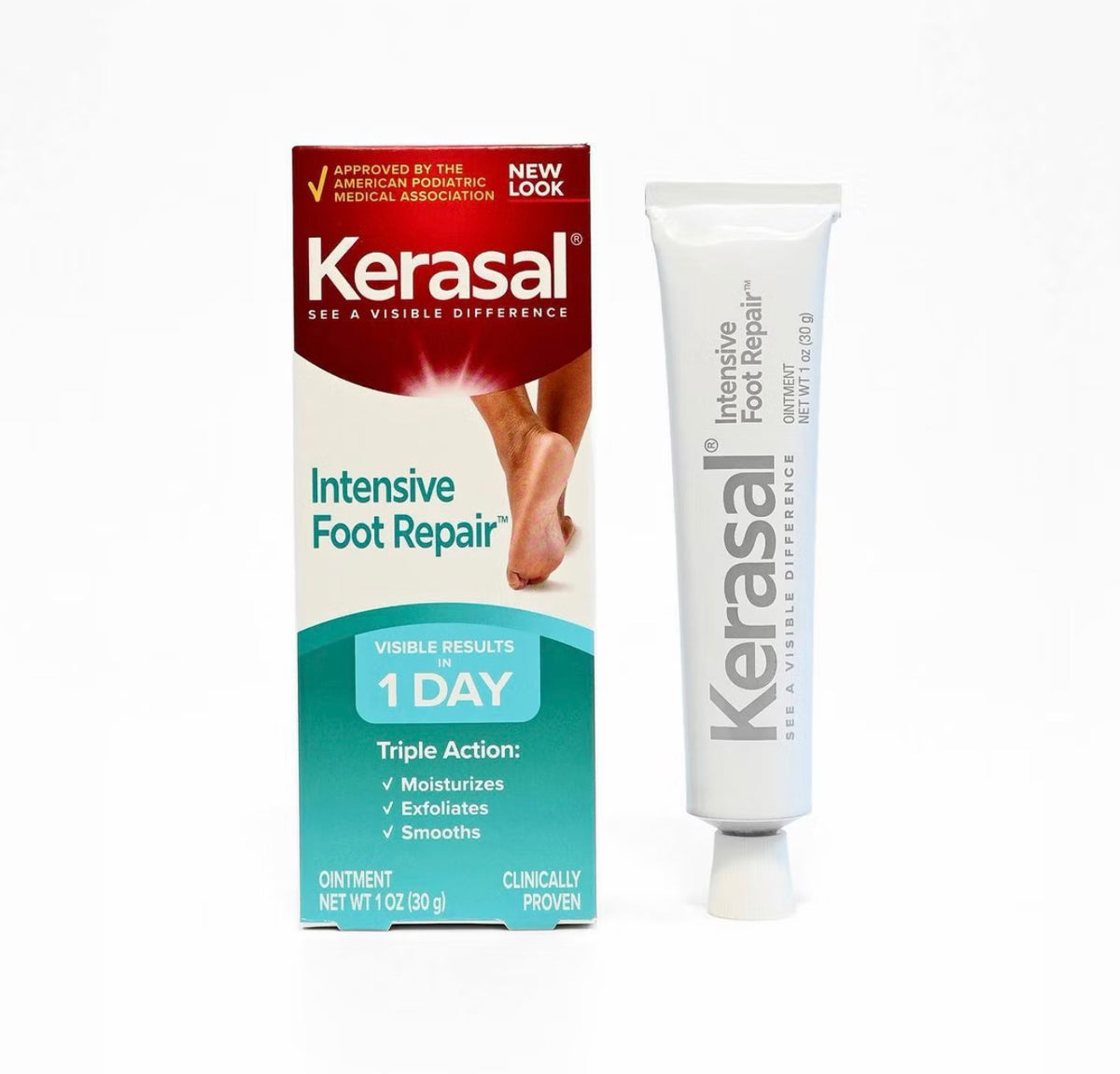 Kerasal Intensive Foot Repair, Ointment for Cracked Heels and Dry Feet