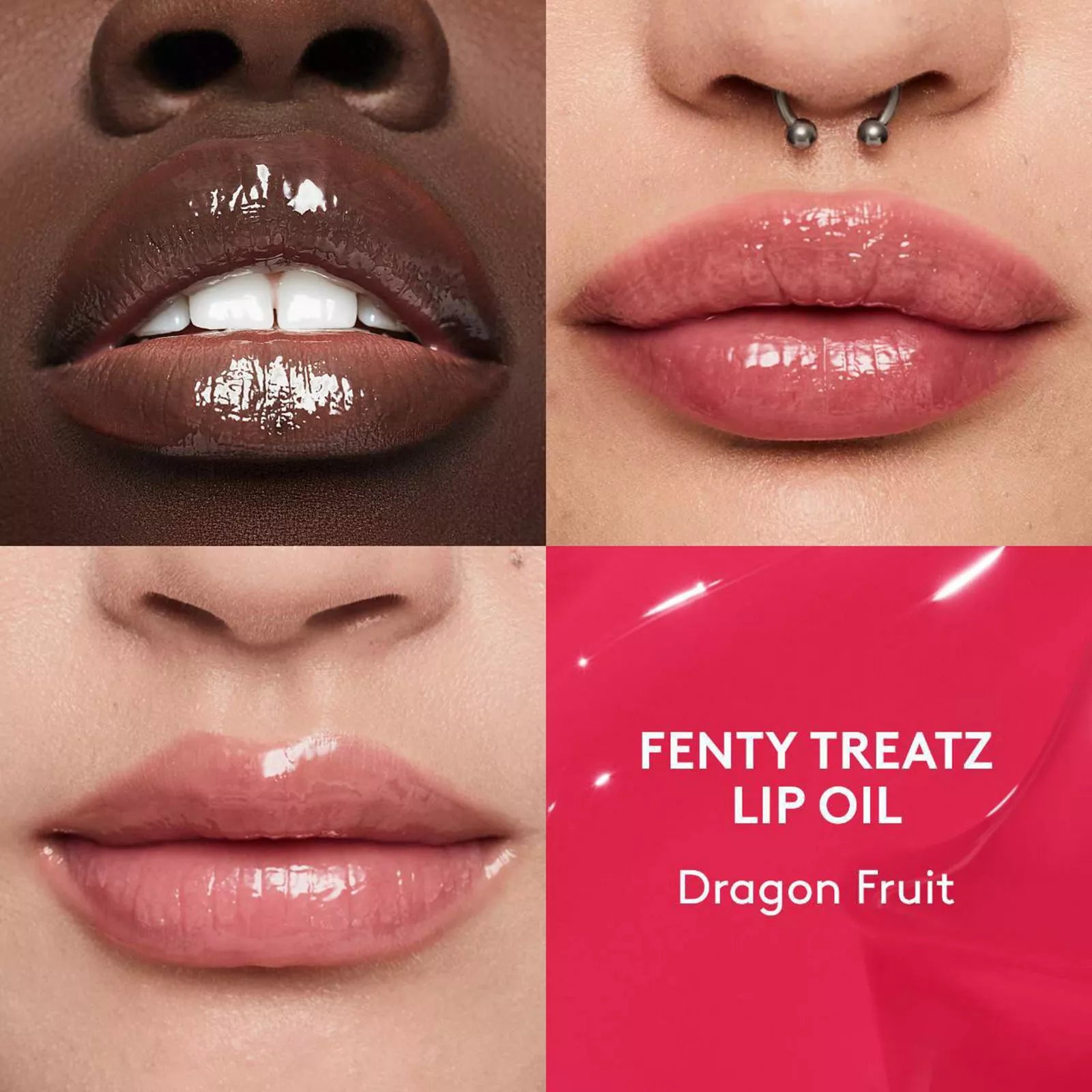 Fenty Skin Fenty Treatz Hydrating + Strengthening Lip Oil -Dragon Fruit