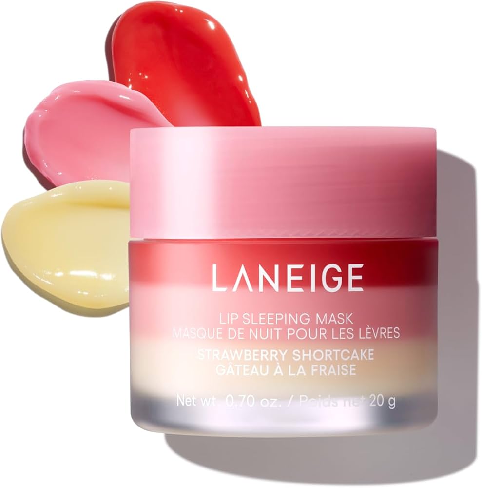 LANEIGE Lip Sleeping Mask – Intense Hydration Lip Treatment with Vitamin C- Strawberry Shortcake
