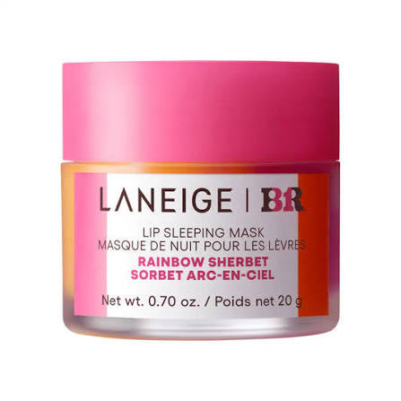 LANEIGE Lip Sleeping Mask Intense Hydration Lip Treatment with Vitamin C- Baskin Robbins Rainbow