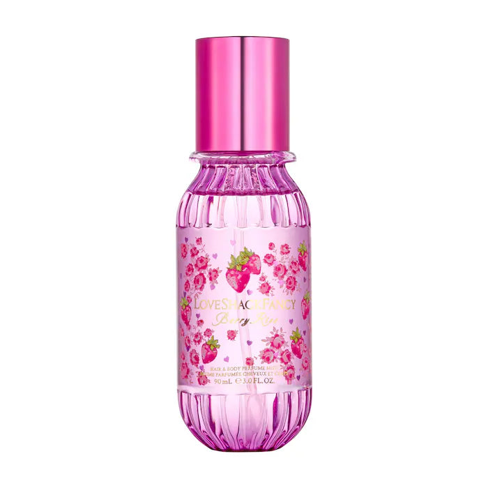 LoveShackFancy Berry Kiss Hair & Body Perfume Mist with Marshmallow