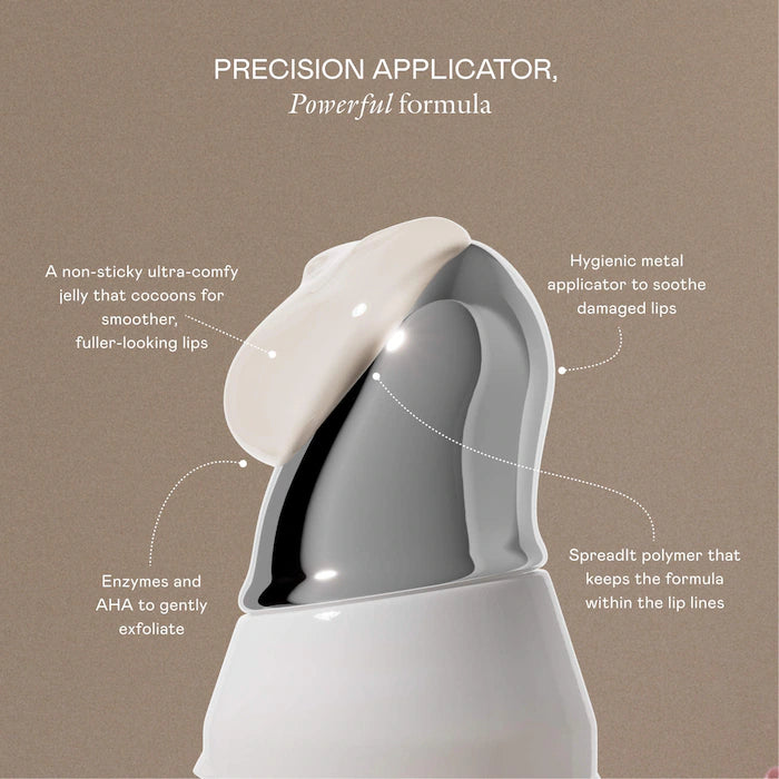 EADEM Le Chouchou Exfoliating + Softening Peptide Lip Balm-  Butter Mochi - clear