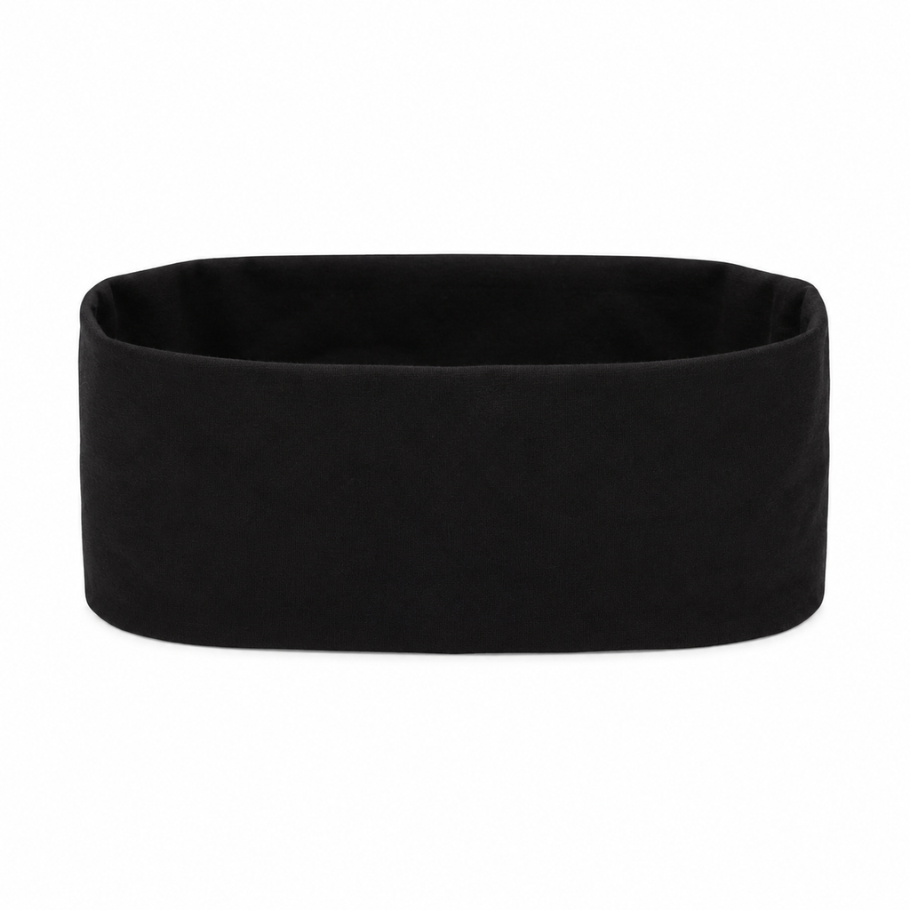Wide Stretch Headband – Black