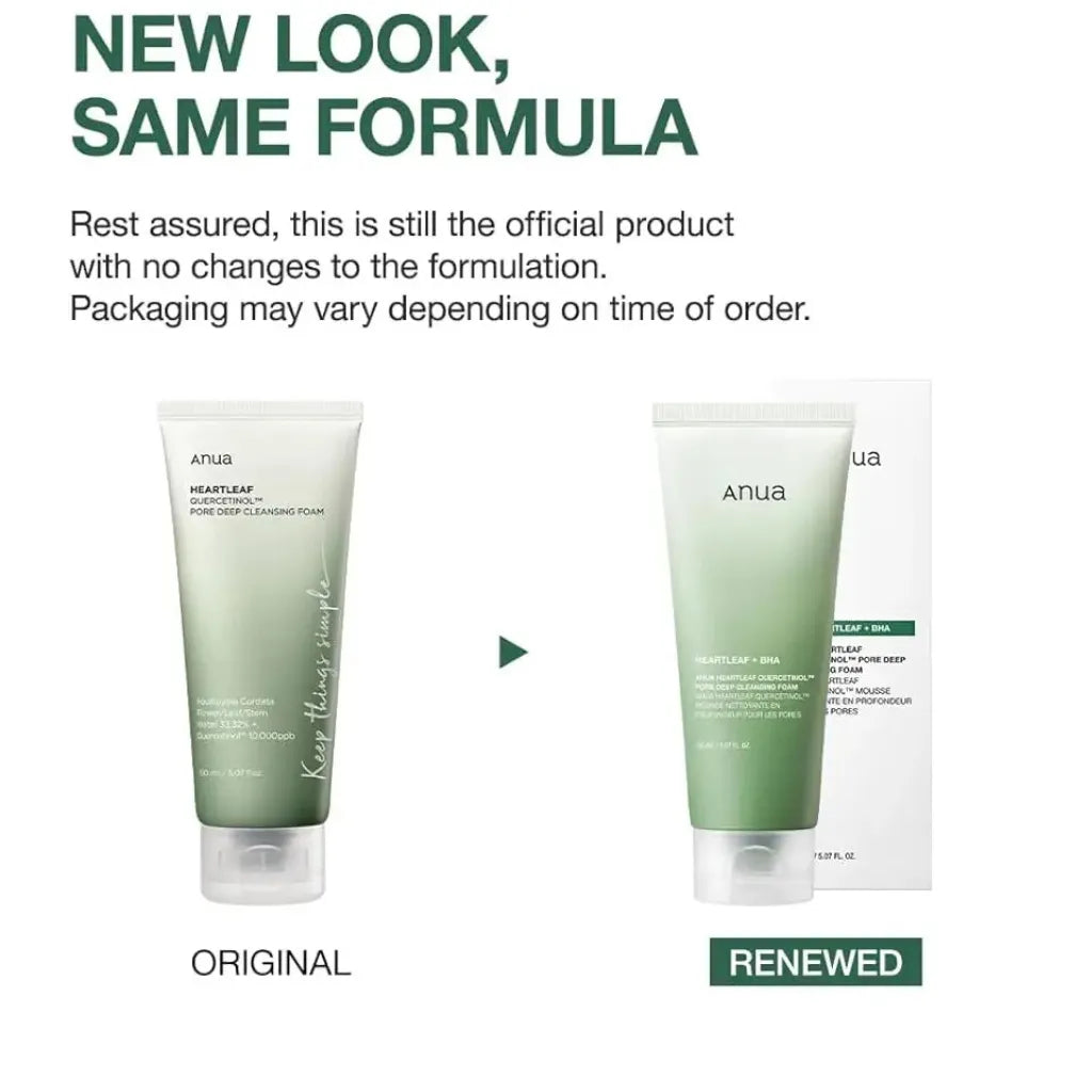 Anua Heartleaf Quercetinol Pore Deep Cleansing Foam + BHA
