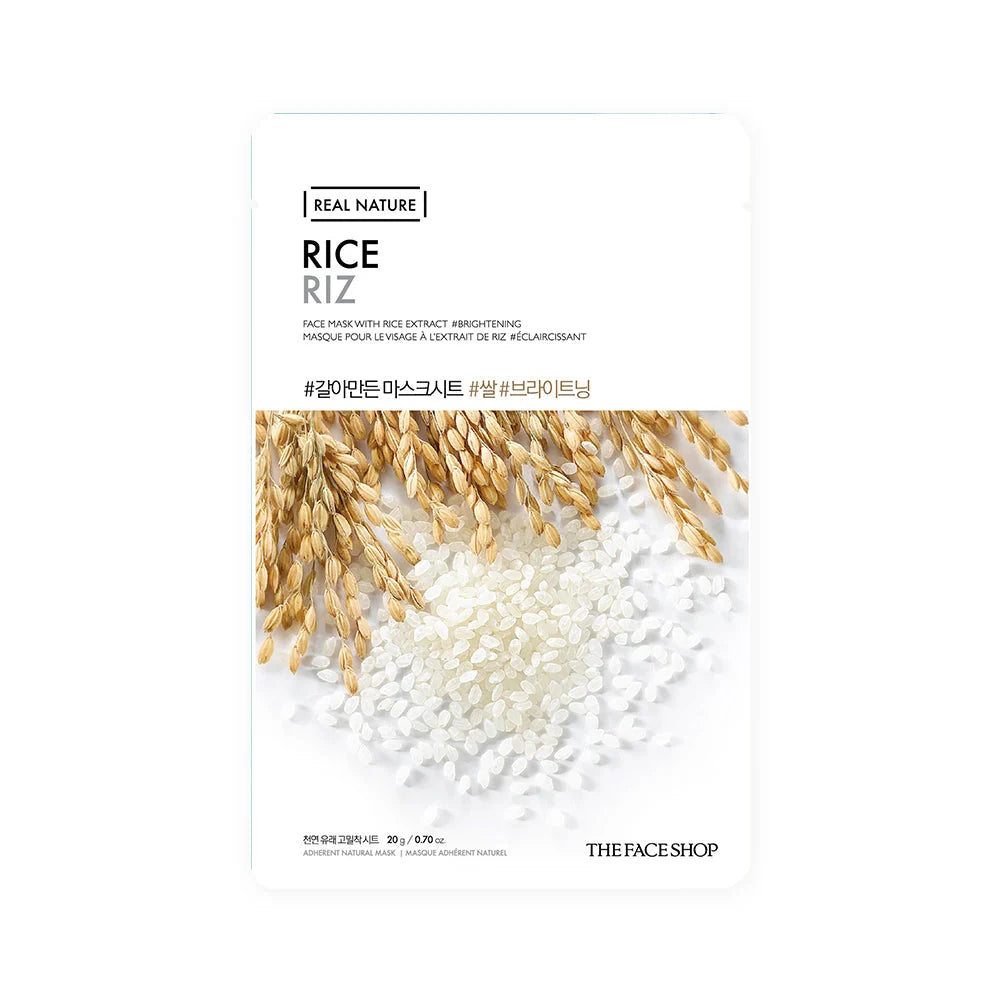 Face Shop Real Nature Rice Face Sheet Mask 20g
