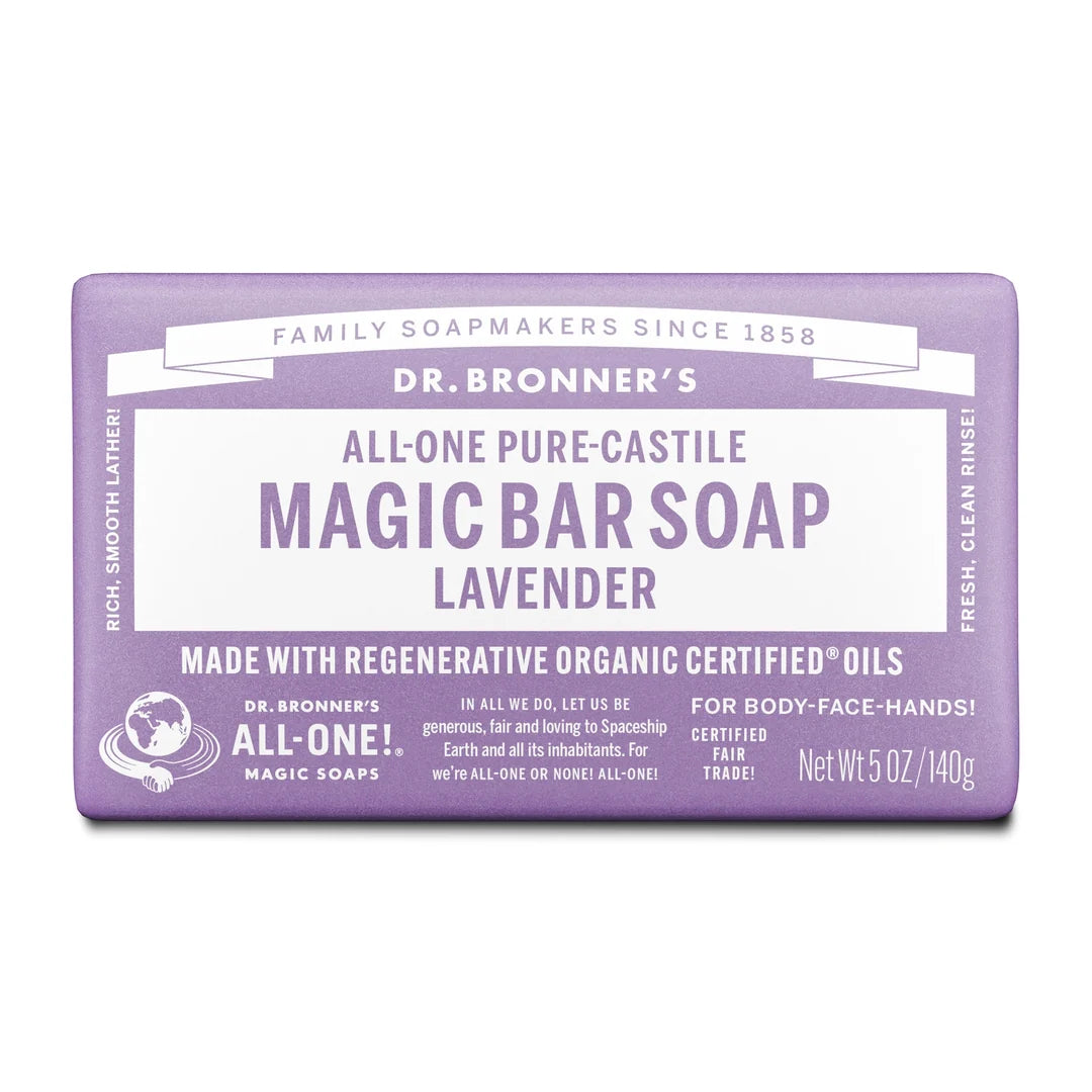 Dr. Bronner's All-One Pure-Castile Magic Bar Soap - Lavender 5 oz