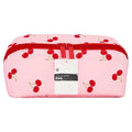 Cherry Print Expandabe Cosmetic Bag