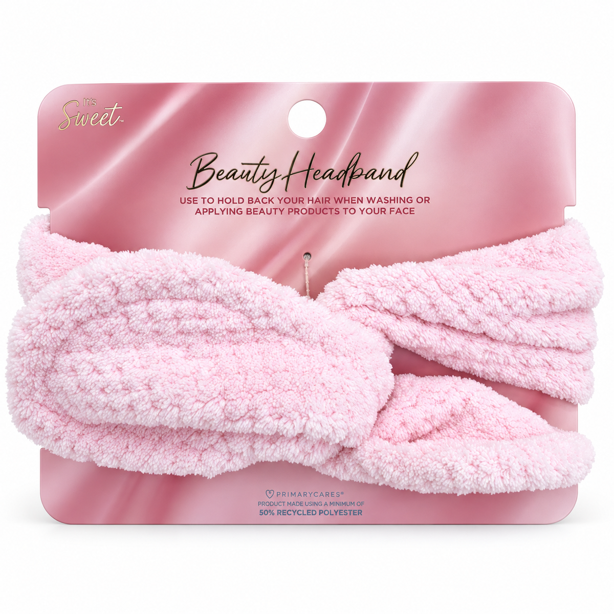 Soft Twist Beauty Headband – Baby Pink