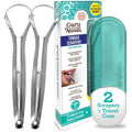 GuruNanda Tongue Scraper with Travel Case -2 Pack image 0