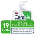 CeraVe Hydrating Cream-to-Foam Cleanser - 19 oz image