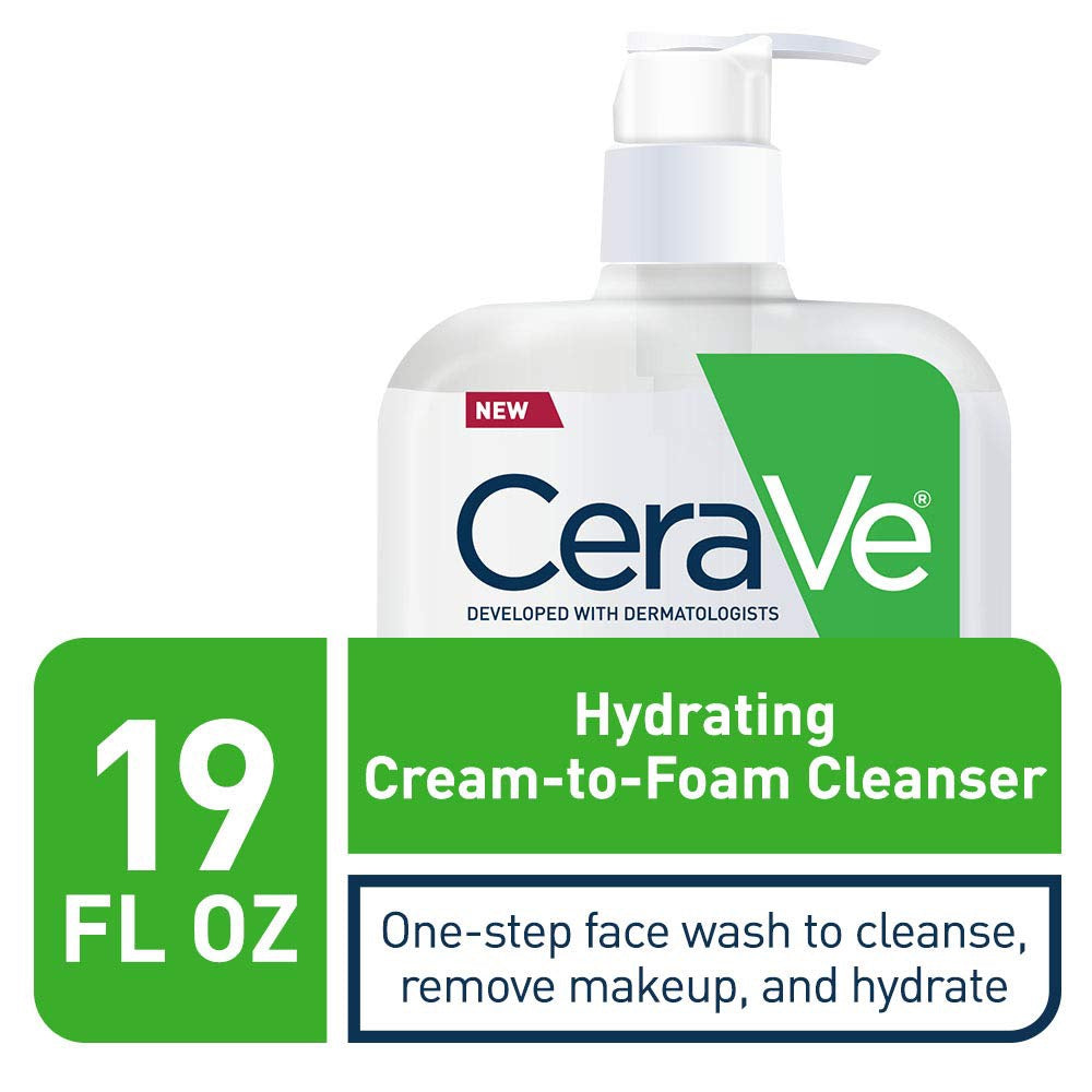 CeraVe Hydrating Cream-to-Foam Cleanser - 19 oz image
