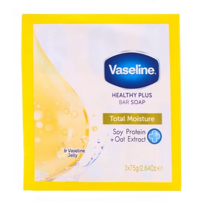 Vaseline Healthy Plus Total Moisture Bar Soap -3 Pack image 0