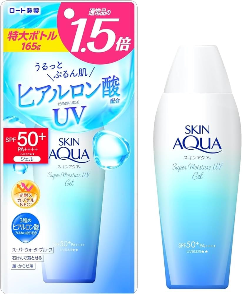 Rohto Mentholatum Skin Aqua Sunscreen Super Moisture Gel SPF50+ PA++++ - 165g image