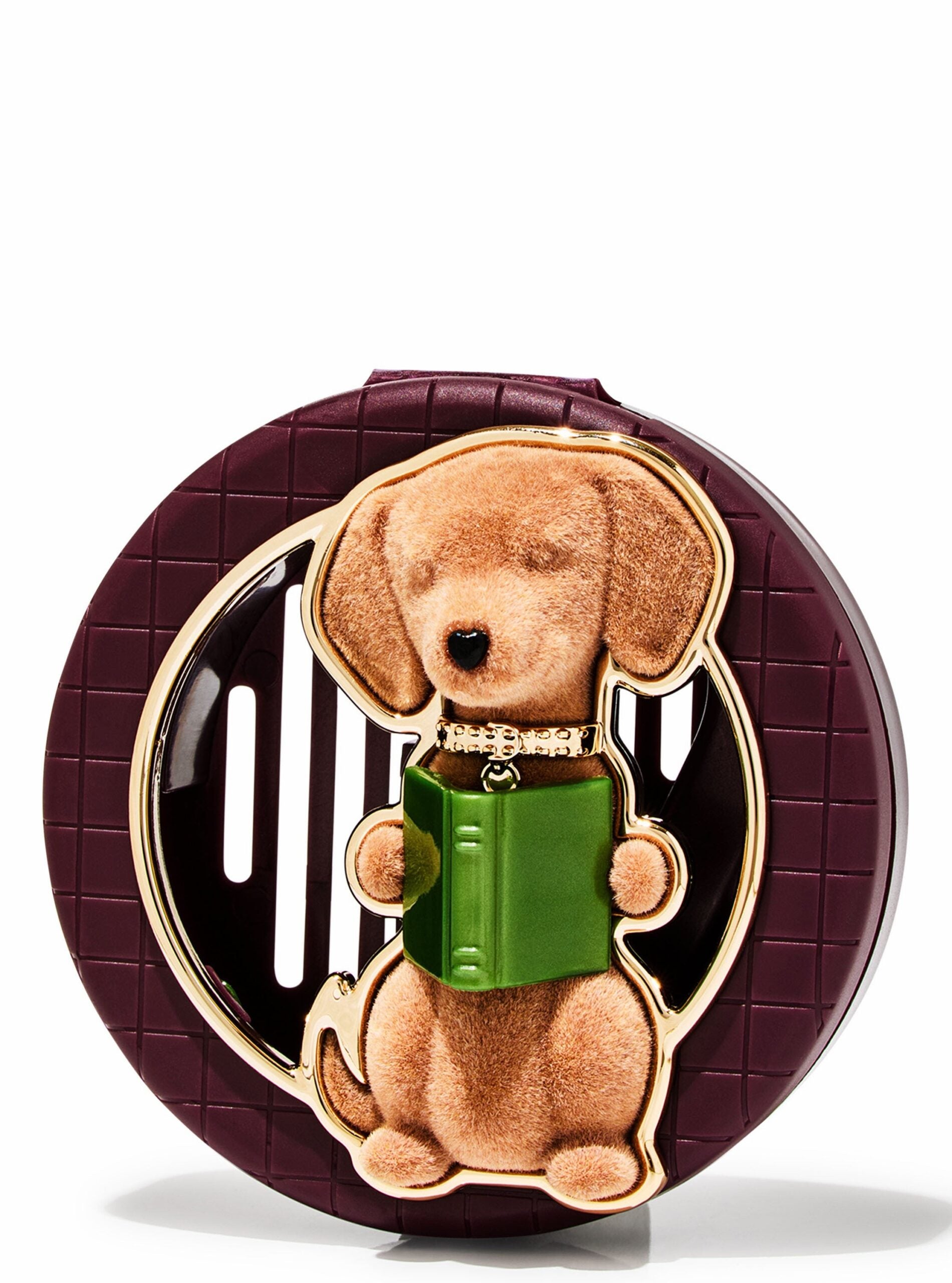 Bath &amp; Body Works Dog With Book Fragrance Car Holder image 0