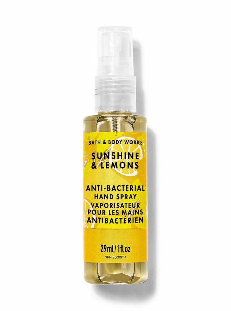 Bath &amp; Body Works Sunshine &amp; LemonsHand Sanitizer Spray image 0