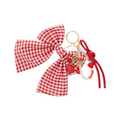 Gingham Bow Bag Charm image 0
