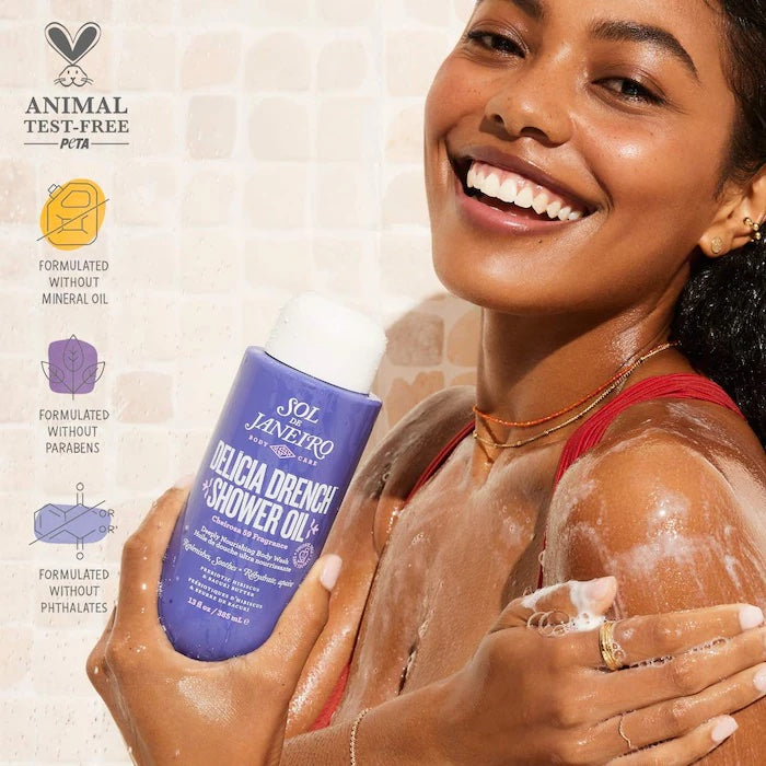 Sol de Janeiro Delícia Drench Moisturizing Shower Oil for Dry Skin image 1