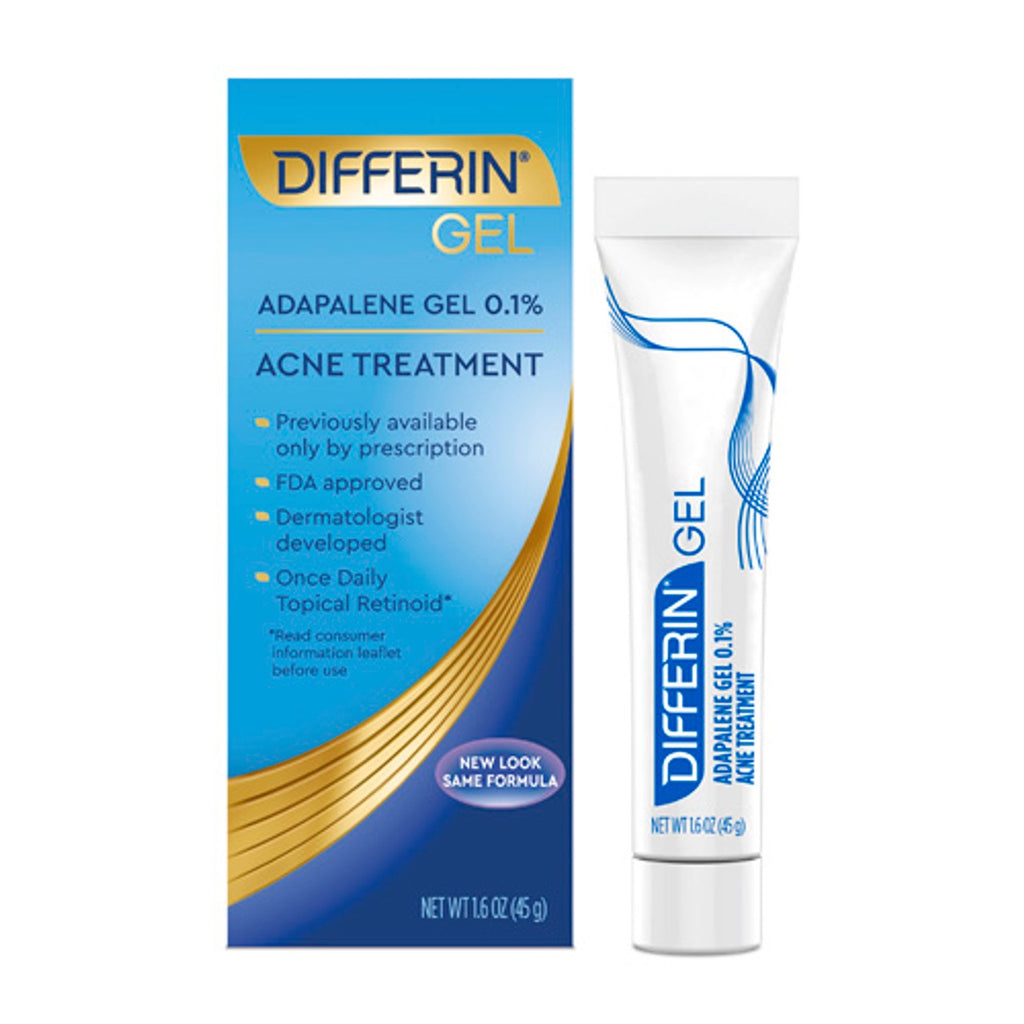 Differin Gel Adapalene Gel 0.1% Acne Treatment - 45g image