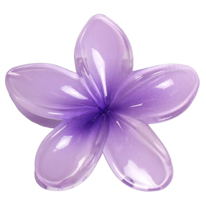 Resin Flower Claw Clip - Purple image