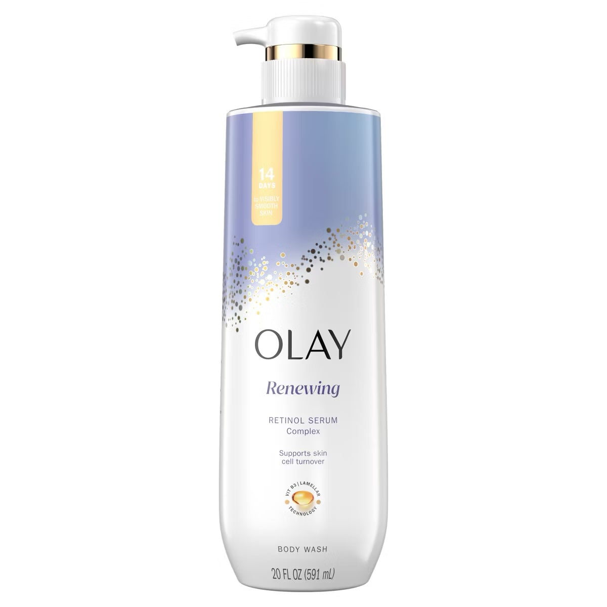 Olay Cleansing &amp; Renewing Nighttime Body Wash with Vitamin B3 and Retinol - 20 oz image 1