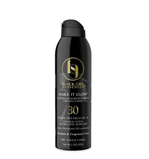Black Girl Sunscreen Spray Make it Glow Spf 30 ( Expires 06/2026) image 0