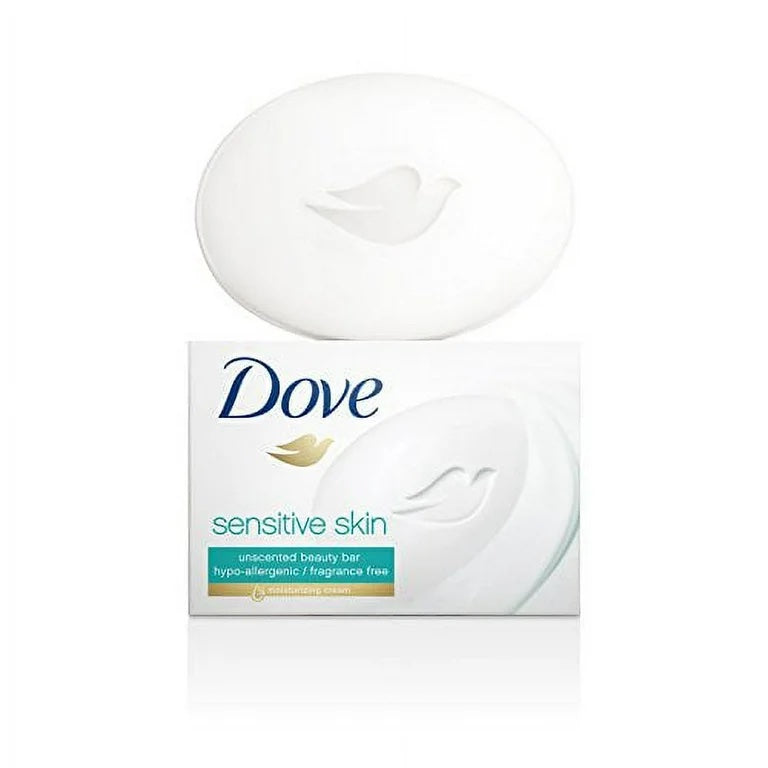 Dove Beauty Sensitive Skin Unscented Beauty Bar Soap - 1pcs image