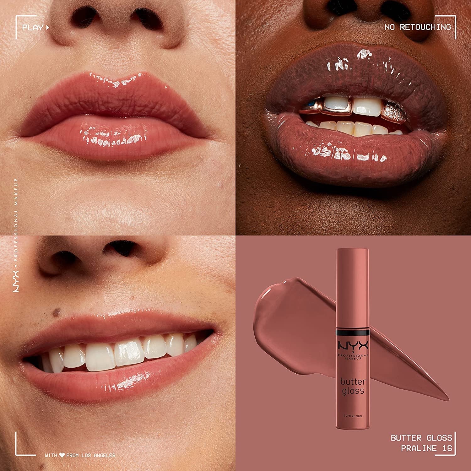 NYX Professional Makeup Butter Lip Glosses - Praline image