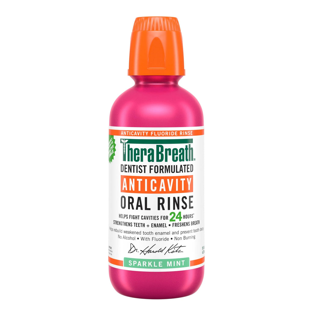 TheraBreath Anticavity Fluoride Mouthwash- Sparkle Mint image 0