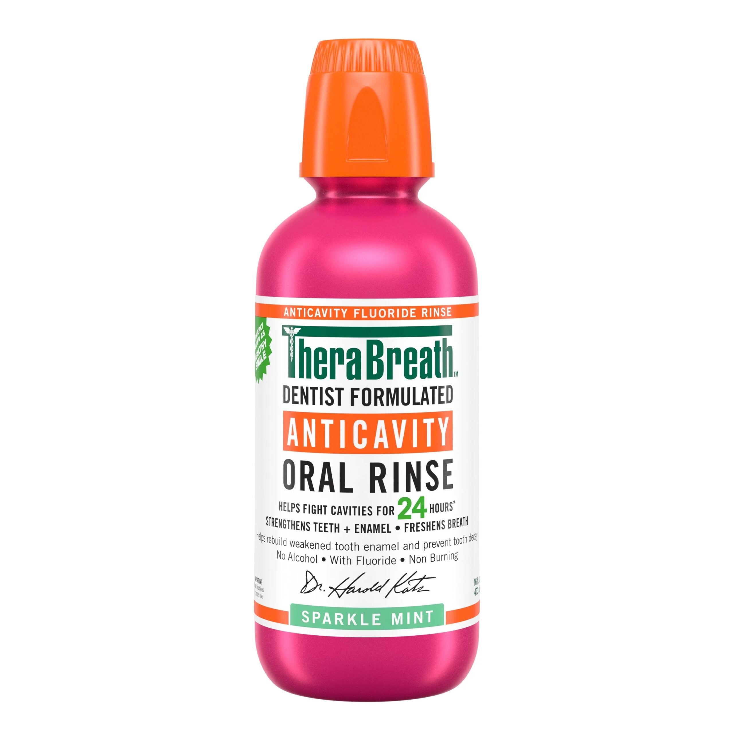 TheraBreath Anticavity Fluoride Mouthwash- Sparkle Mint image 0