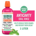 TheraBreath Anticavity Fluoride Mouthwash, Sparkle Mint, Dentist Formulated, 1 Liter (Jumbo) image 0