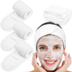 Spa Headband Hair Wrap - White image