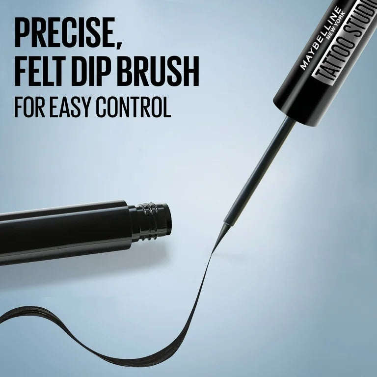 Maybelline Tattoo Studio Dip-Ink Liquid Eyeliner, Black Track, 0.06 fl oz image 1