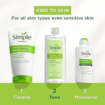 Simple Kind to Skin Alcohol Free Soothing Facial Toner 200ml image 1