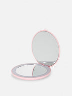 Round Compact Mirror - Pastel Pink image 1