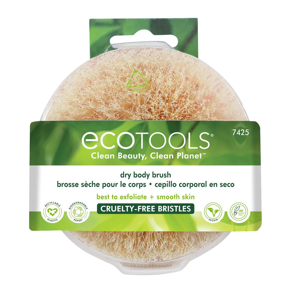 EcoTools Dry Body Brush, Synthetic Bristles &amp; Sustainable Bamboo Handle image 3