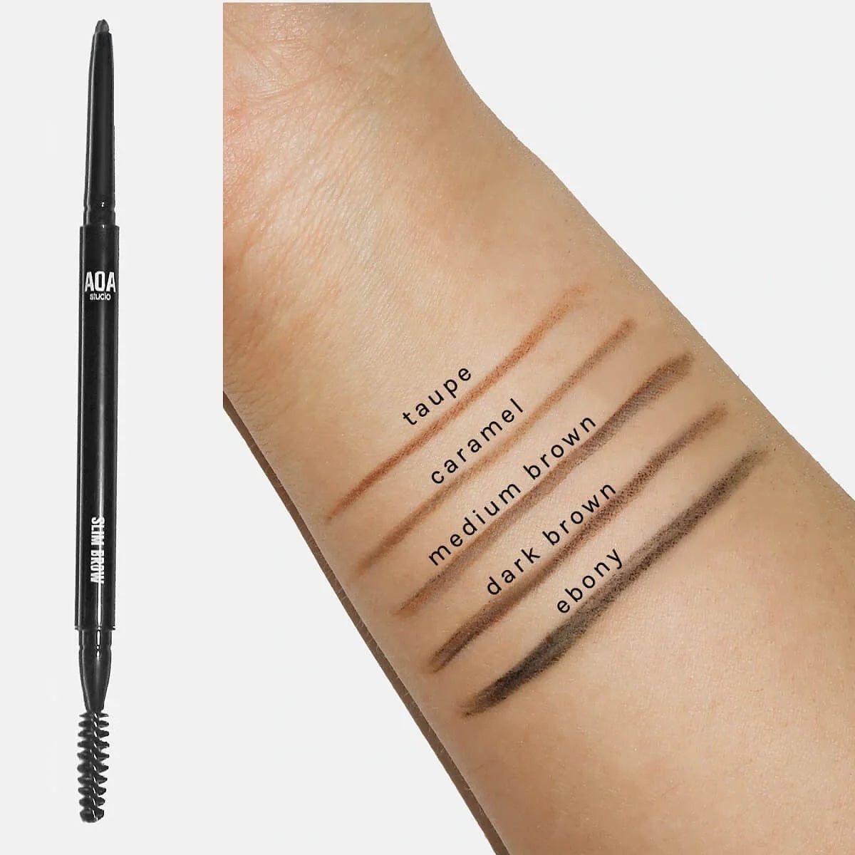Aoa Slim Brow Pencils - Medium Brown image