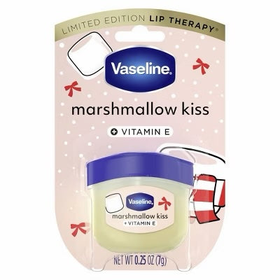 Vaseline Holiday Limited Edition Lip Balm - Marshmallow Kiss - Travel Size - 0.25oz image 0