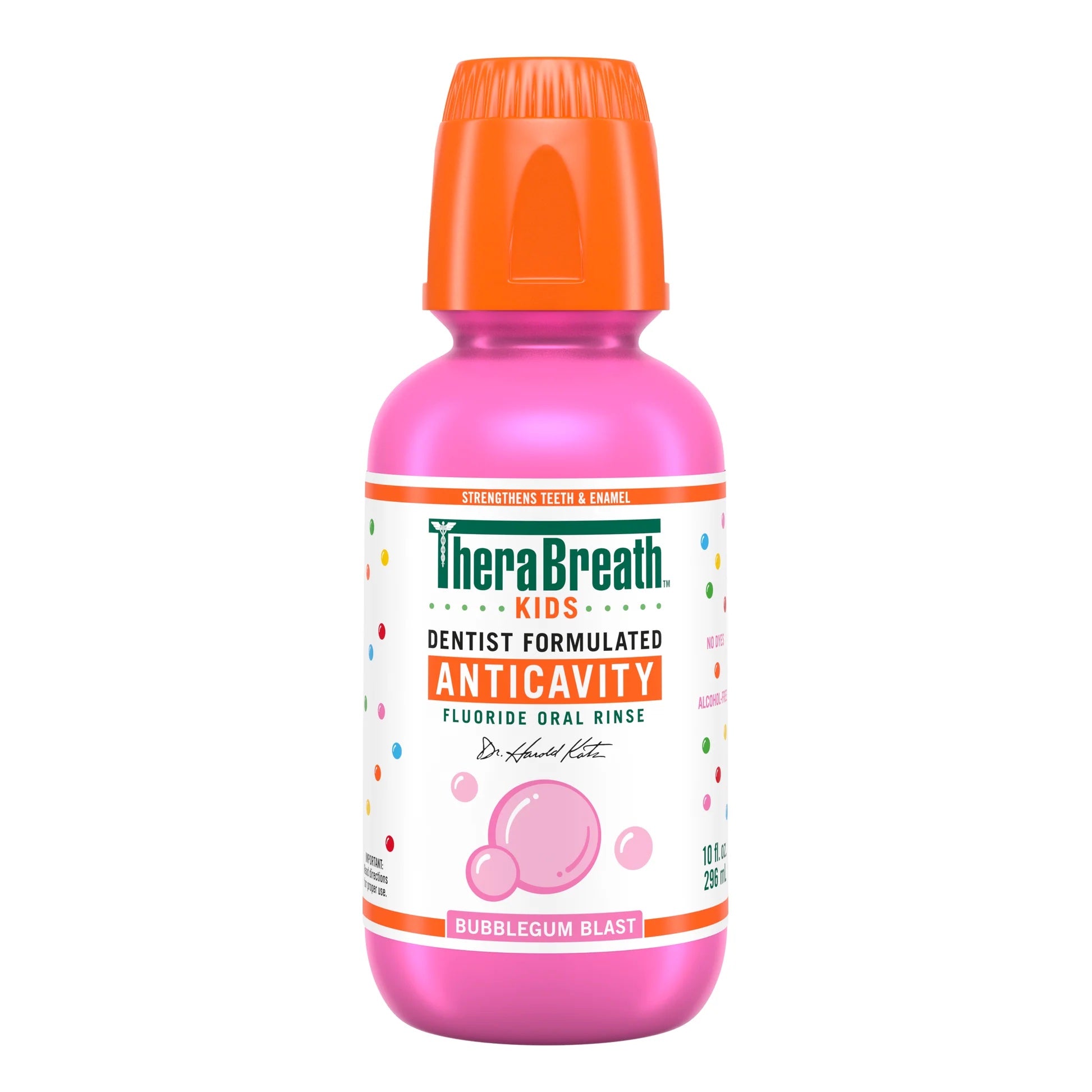 TheraBreath Kids Bubble Gum Mouthwash - 10oz image 0