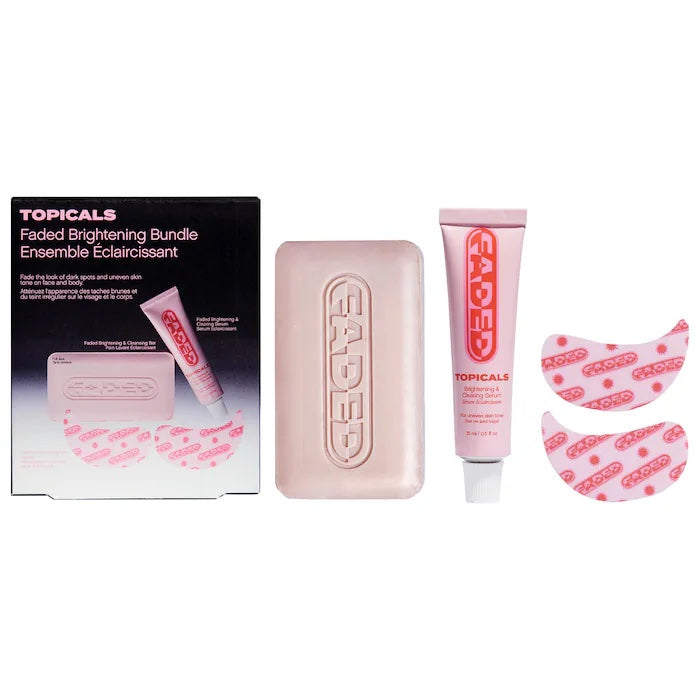 Topicals Faded Brightening Bundle for Discoloration on Face &amp; Body (UNSCENTED) image 0