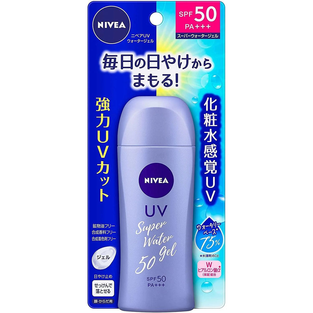 Nivea Sun Protect Super Water Gel Sunscreen Pump Bottle SPF50 PA+++ - 80 g image