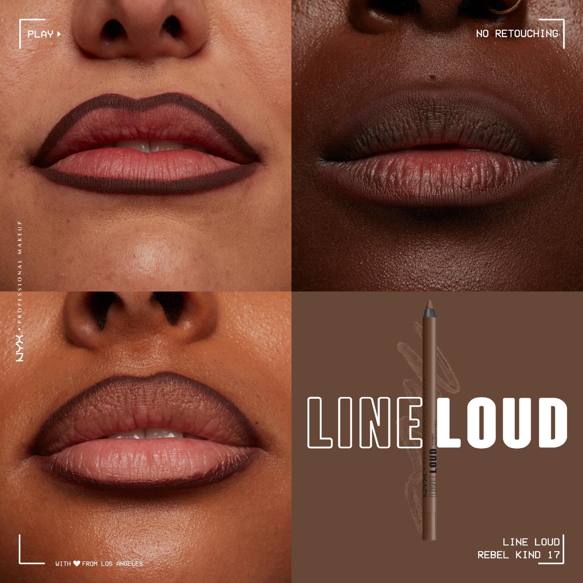 NYX Line Loud Longwear Lip Liner ( 17 Rebel Kind ) image 1