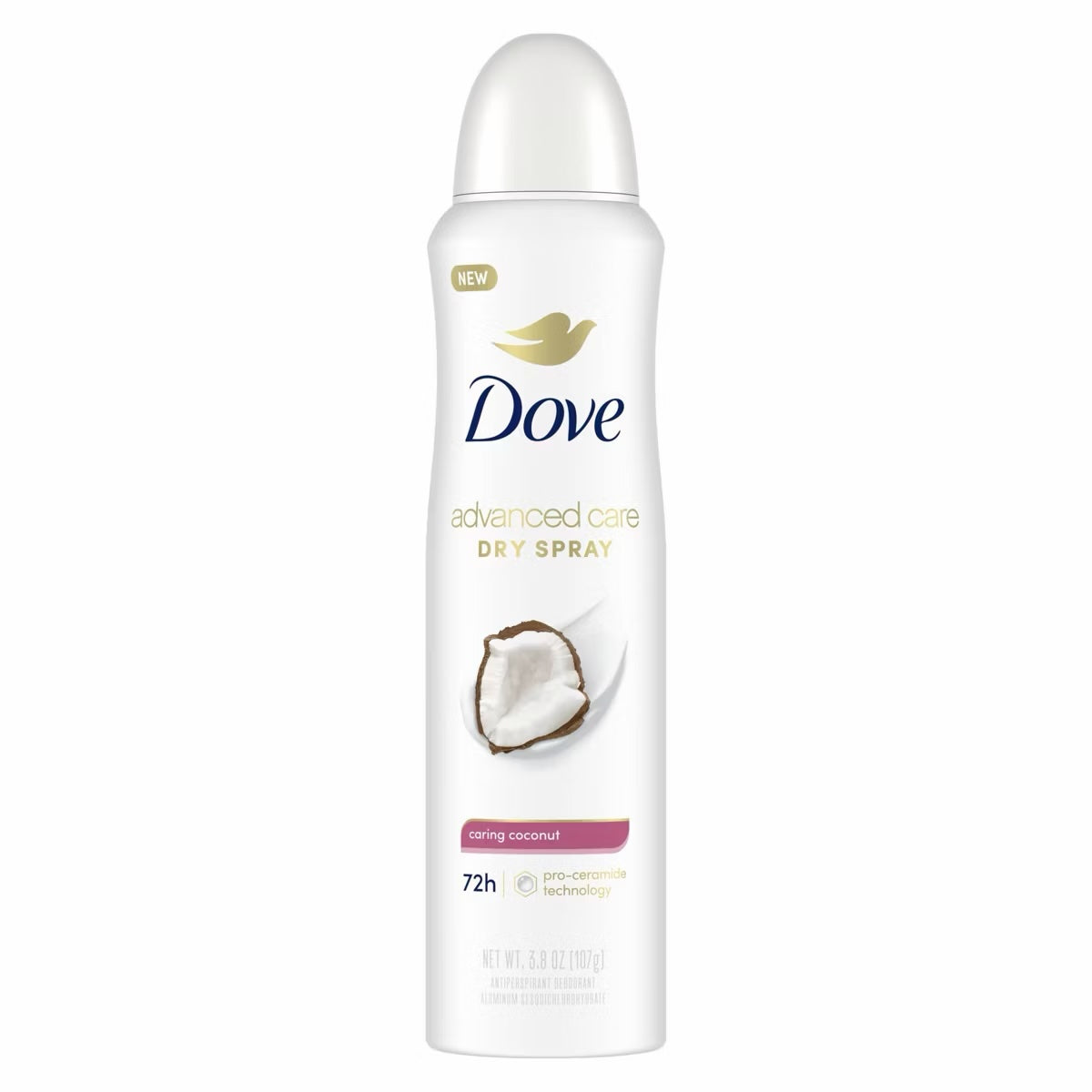 Dove Advanced Care Caring Coconut 72-Hour Women's Antiperspirant &amp; Deodorant Dry Spray - 3.8oz image 0