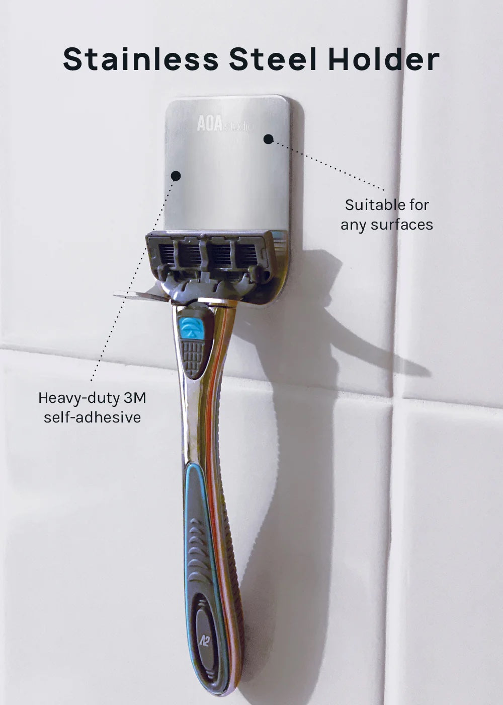 AOA A2 MEN'S 6-BLADE RAZOR STARTER KIT image 3