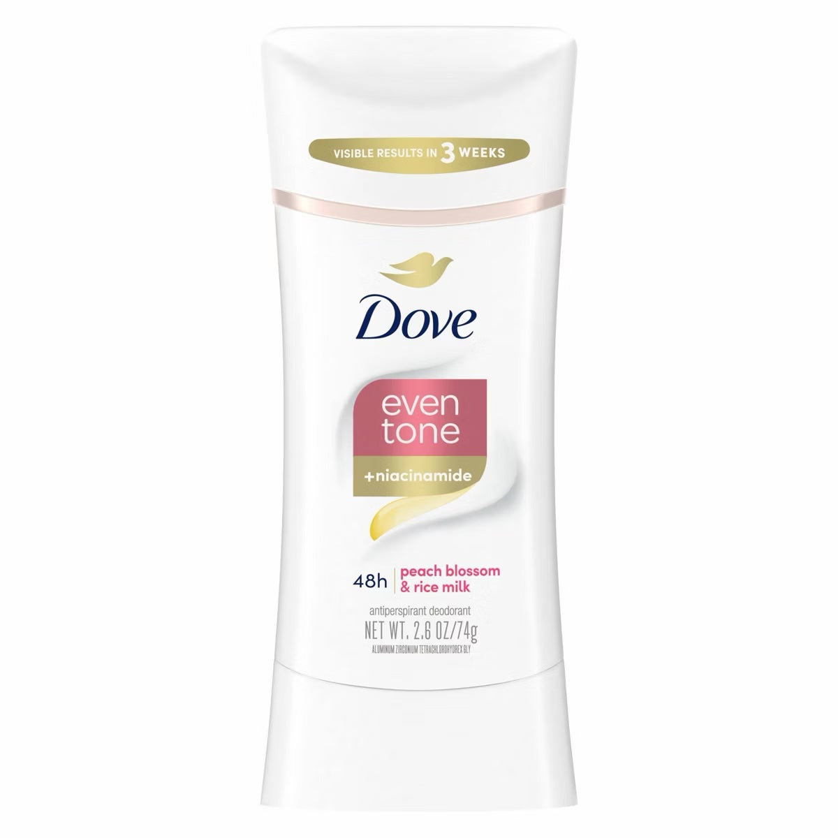 Dove Even Tone 48-Hour Women's Antiperspirant &amp; Deodorant Stick - Peach Blossom &amp; Rice Milk image 0